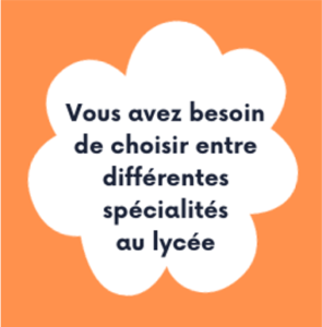 Choix spécialités du lycée